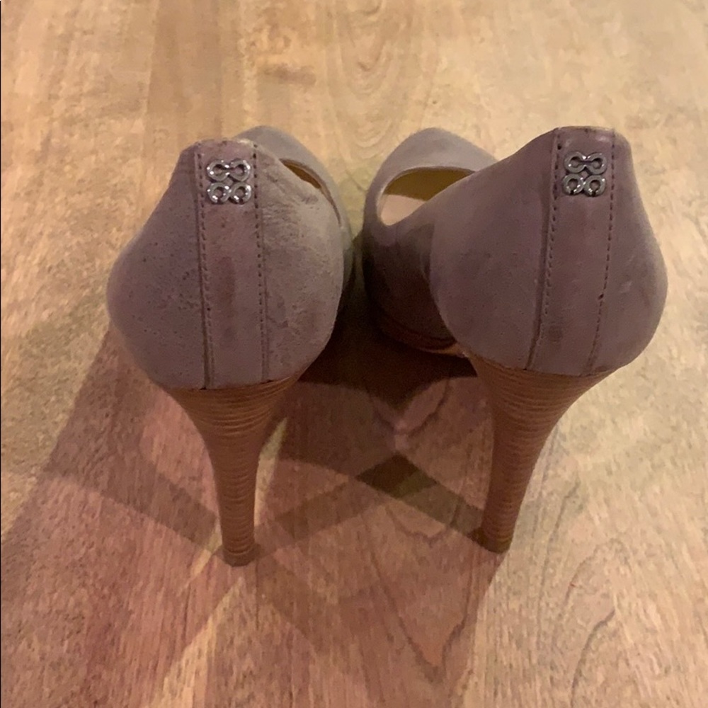 Coach gray Chelsie platform heels - Picture 3 of 4